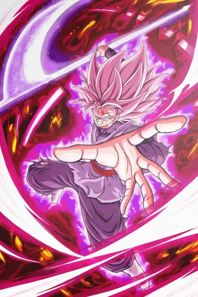 Goku Black Dragon Ball Original Image Printed Metal Poster