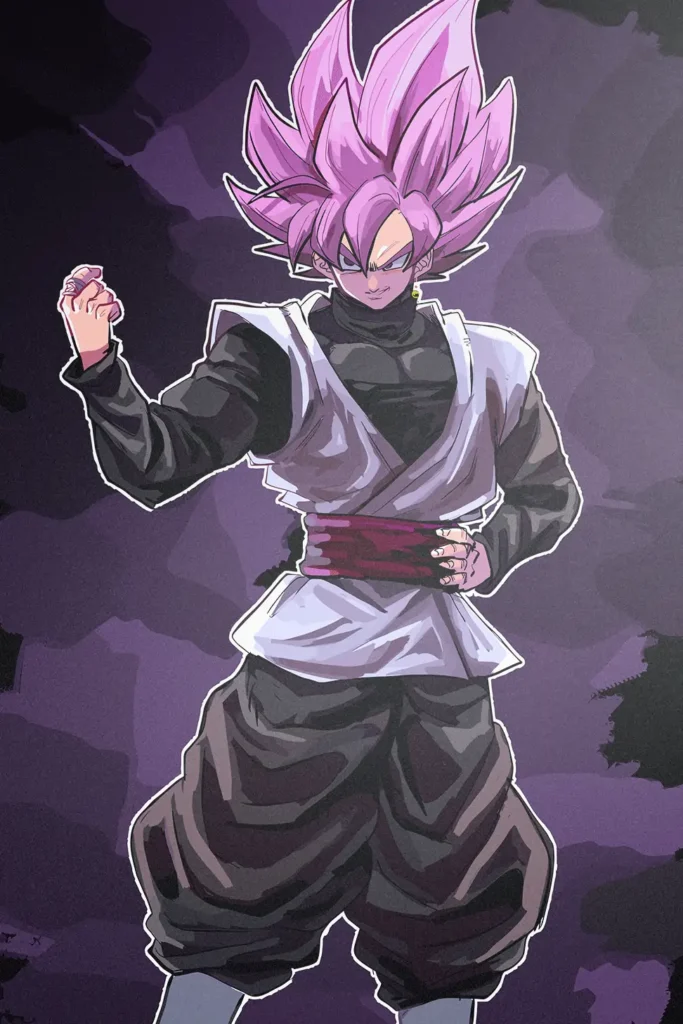 Goku Black Dragon Ball Original Image Printed Metal Wall Art