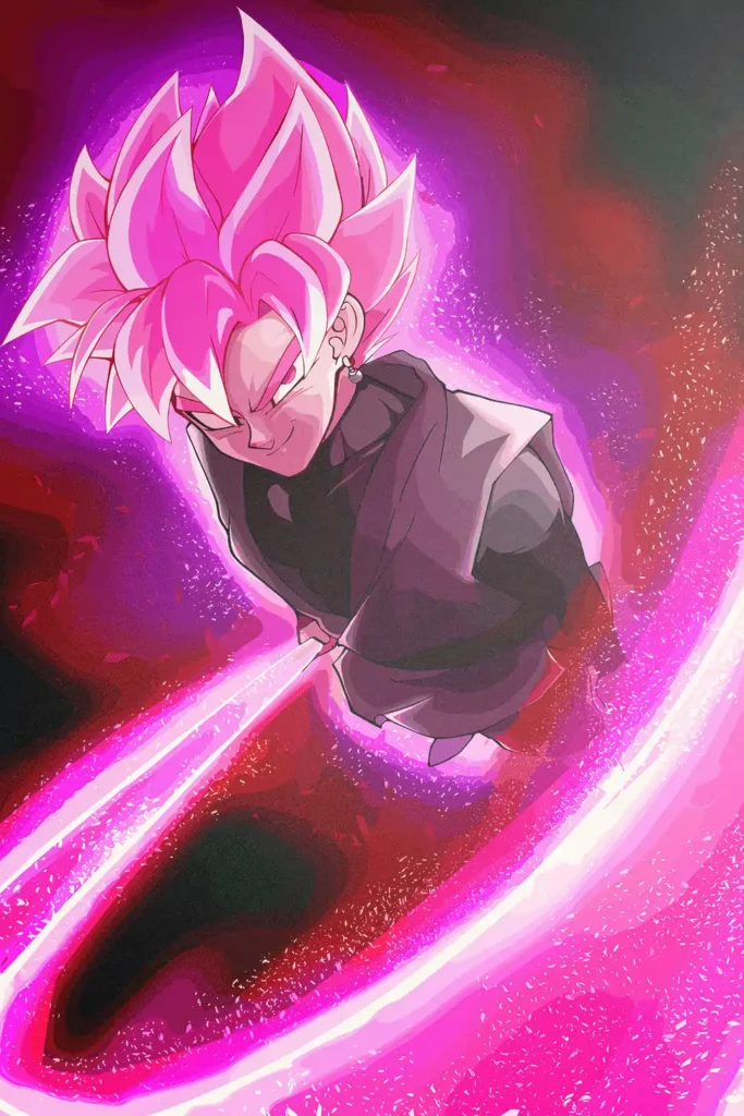 Goku Black Dragon Ball Original Image Stellar Printed Metal Poster