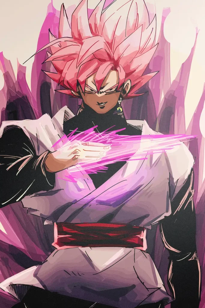Goku Black Dragon Ball Original Image Unique Metal Poster