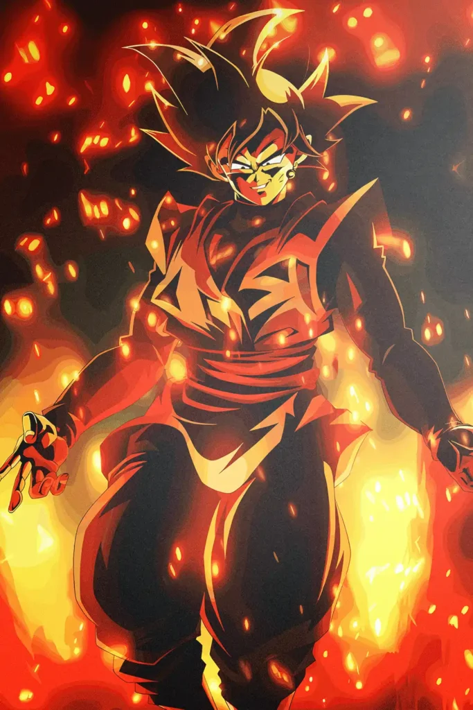 Goku Black Dragon Ball Original Image Unique Printed Metal Poster