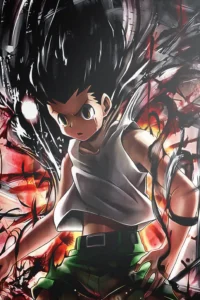 Gon Freecss Hunter x Hunter Original Image Deluxe Metal Print