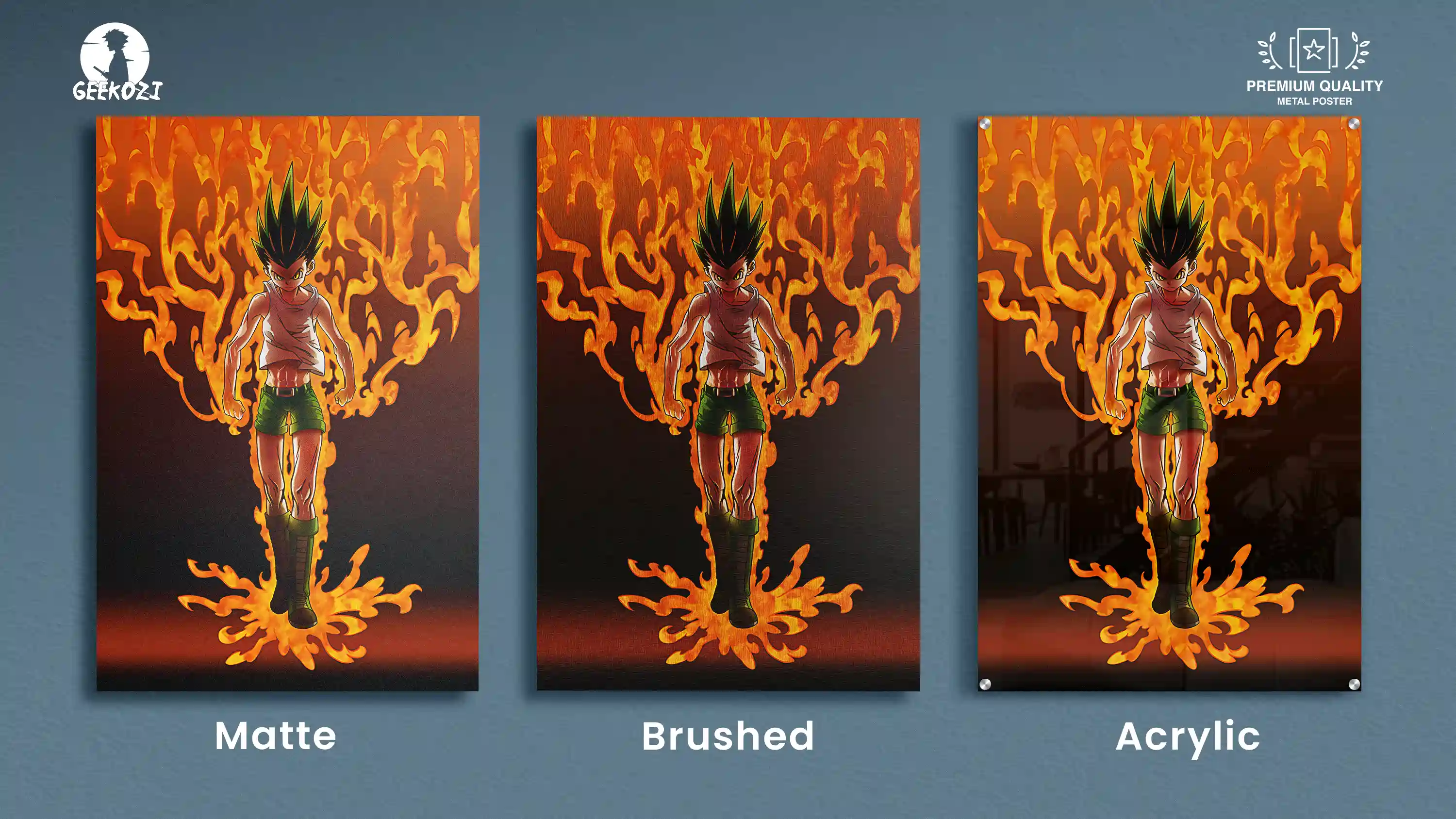 Gon Freecss Hunter x Hunter All Product Types Premium Printed Metal Poster