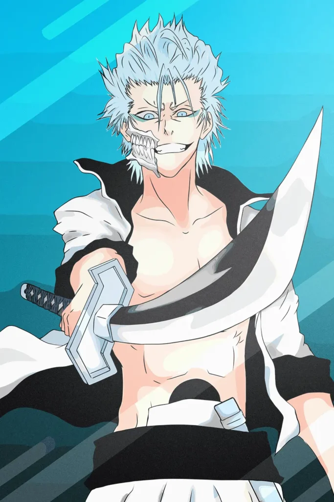 Grimmjow Jaegerjaquez Bleach Original Image Bespoke Metal Print Wall Art
