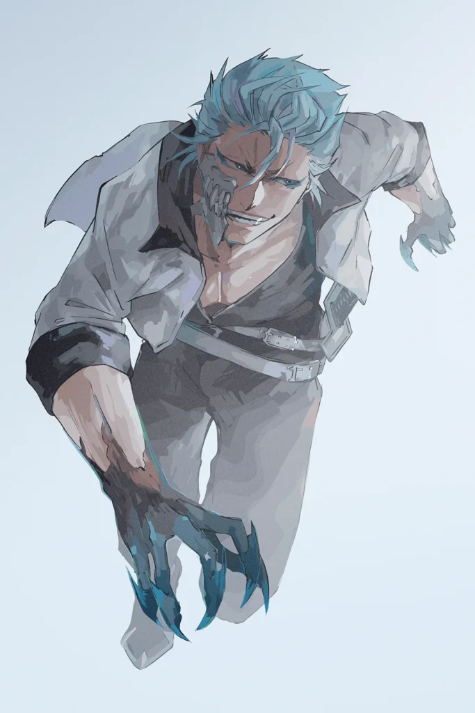 Grimmjow Jaegerjaquez Bleach Original Image Bespoke Printed Metal Poster