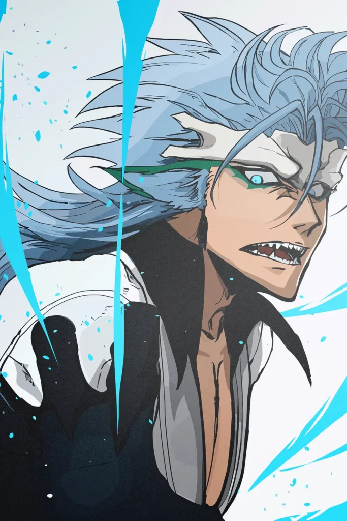 Grimmjow Jaegerjaquez Bleach Original Image Bespoke Printed Metal Wall Art