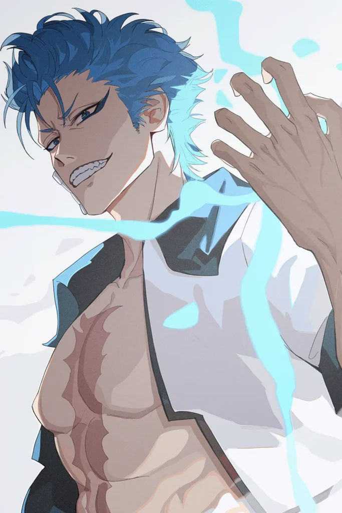 Grimmjow Jaegerjaquez Bleach Original Image Deluxe Printed Metal Wall Art