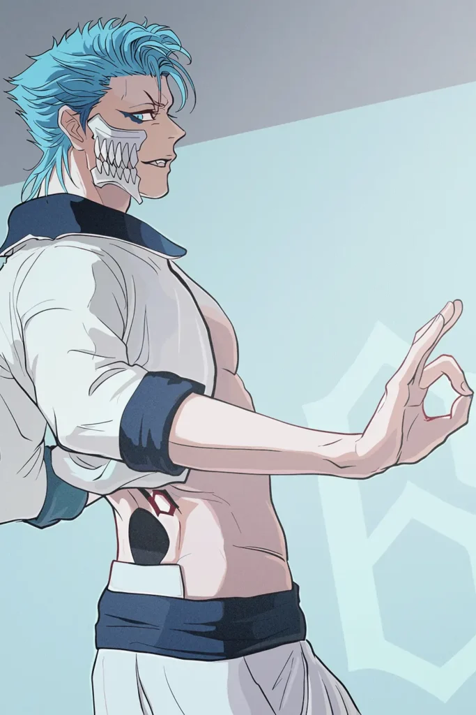 Grimmjow Jaegerjaquez Bleach Original Image Metal Poster