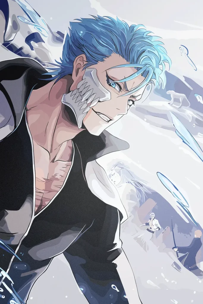 Grimmjow Jaegerjaquez Bleach Original Image Metal Print Poster