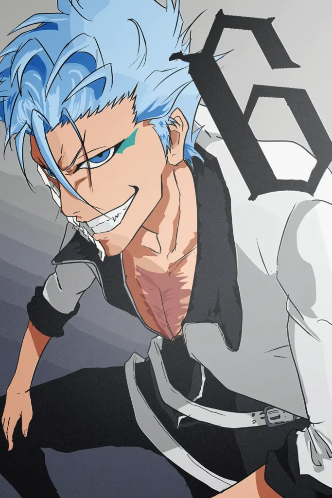 Grimmjow Jaegerjaquez Bleach Original Image Outstanding Printed Metal Poster