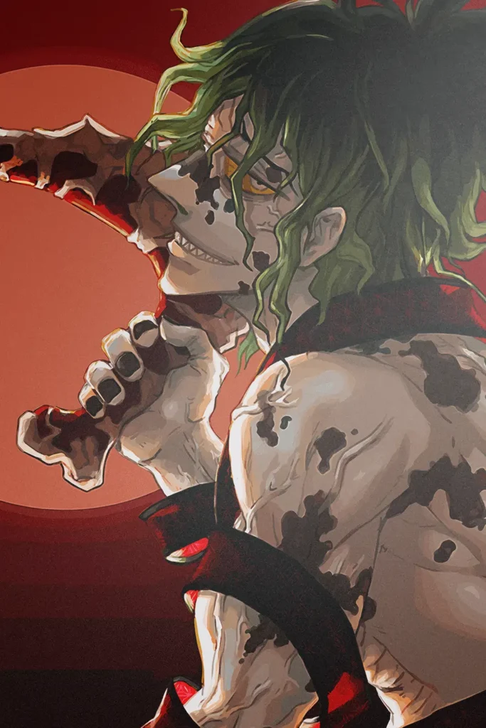 Gyutaro Demon Slayer Original Image Bespoke Printed Metal Poster
