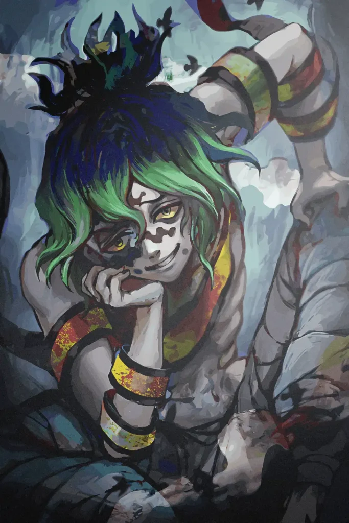 Gyutaro Demon Slayer Original Image Exquisite Printed Metal Poster