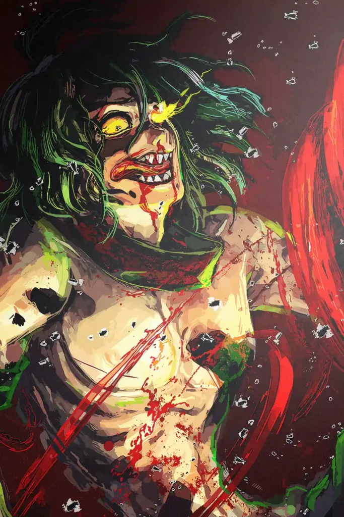 Gyutaro Demon Slayer Original Image Printed Metal Poster
