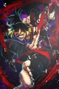 Gyutaro Demon Slayer Original Image Printed Metal Wall Art