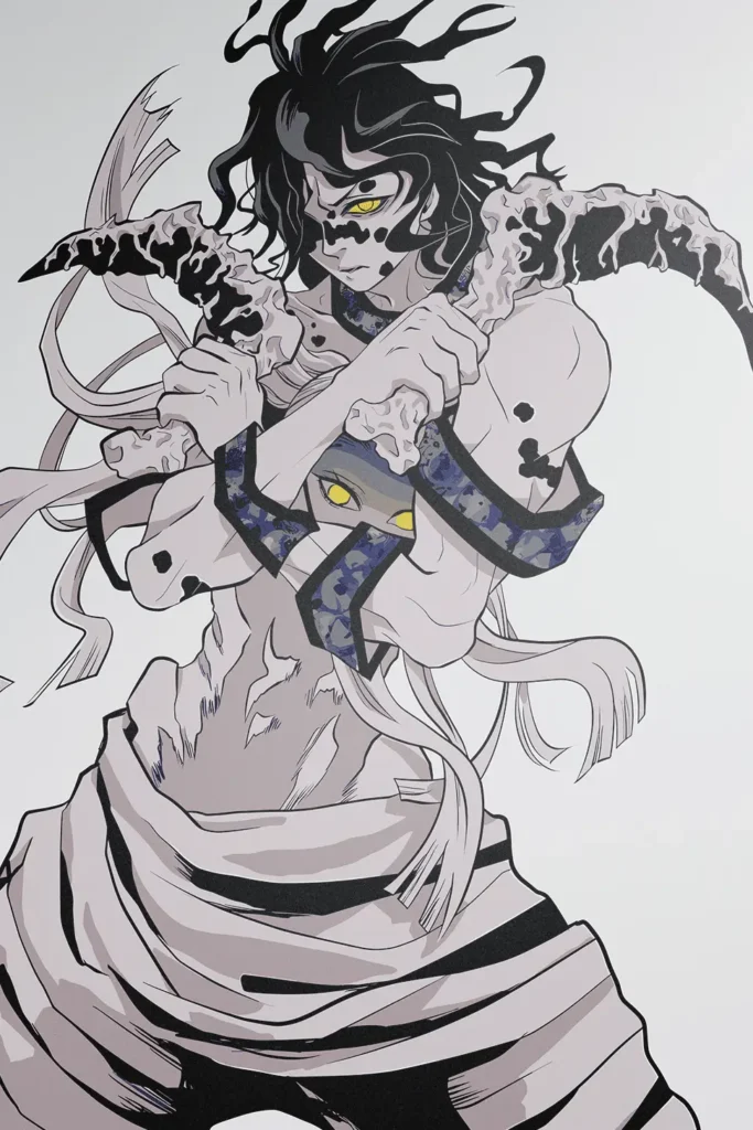 Gyutaro Demon Slayer Original Image Stellar Printed Metal Wall Art