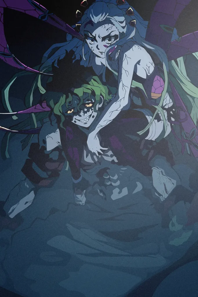 Gyutaro and Daki Demon Slayer Original Image Stellar Metal Wall Art Poster