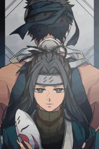 Haku and Zabuza Naruto Original Image High Quality Metal Poster