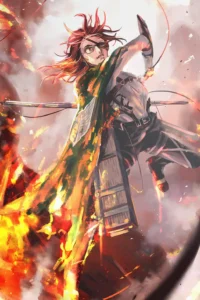 Hange Zoe Attack On Titan Original Image Outstanding Metal Poster