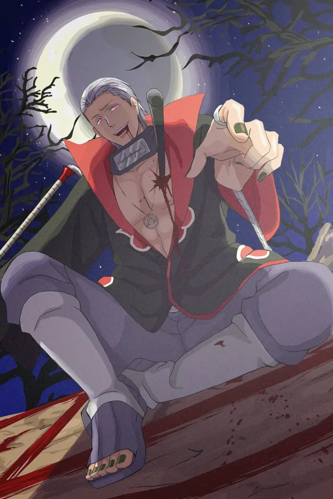 Hidan Naruto Original Image Aluminium Metal Print