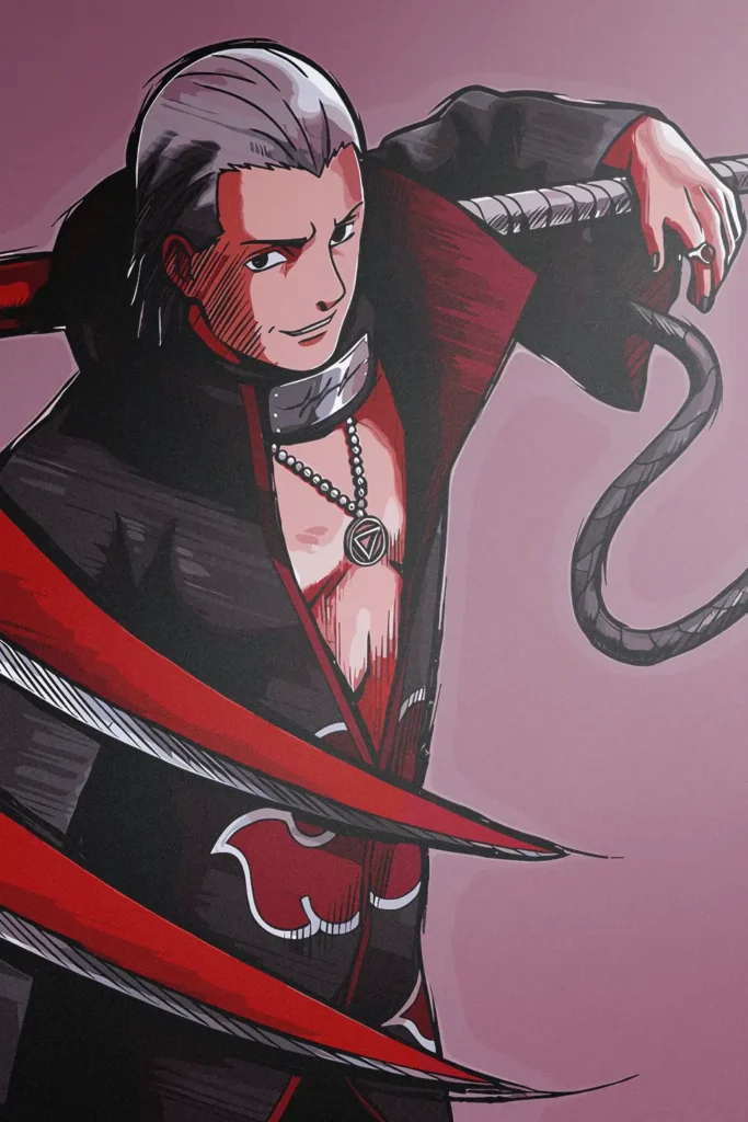 Hidan Naruto Original Image High Quality Printed Metal Poster