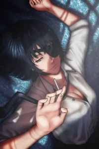 Himeno Chainsaw Man Original Image Exclusive Metal Poster