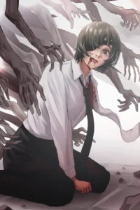 Himeno Chainsaw Man Original Image Outstanding Printed Metal Wall Art