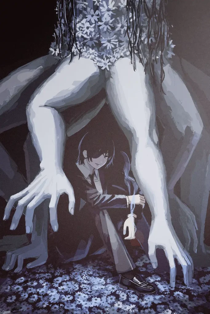 Himeno Chainsaw Man Original Image Printed Deluxe Metal Wall Poster