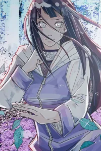 Hinata Hyuga Naruto Original Image Premium Aluminium Metal Wall Art