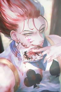 Hisoka Hunter x Hunter Original Image Bespoke Metal Poster