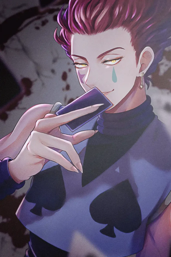 Hisoka Hunter x Hunter Original Image Bespoke Metal Wall Art Poster