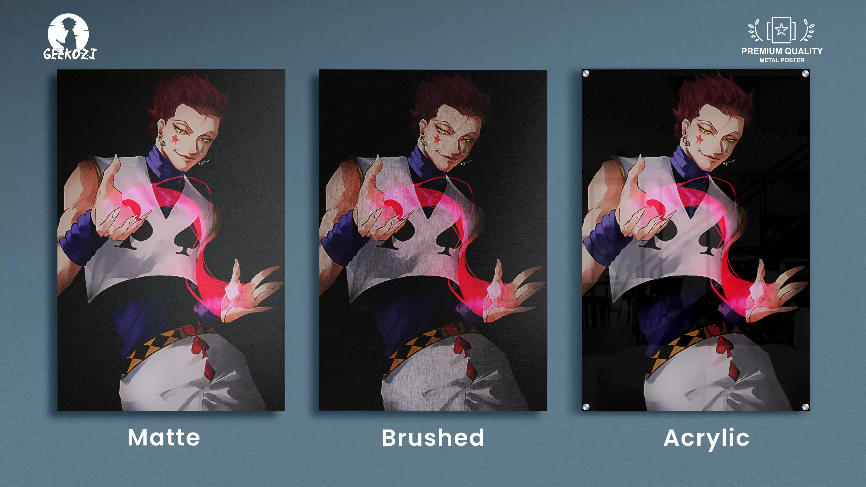 Hisoka Hunter x Hunter All Product Types Exclusive Metal Poster