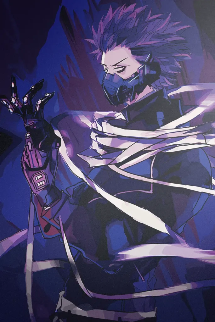 Hitoshi Shinso My Hero Academia Original Image Metal Wall Art Poster