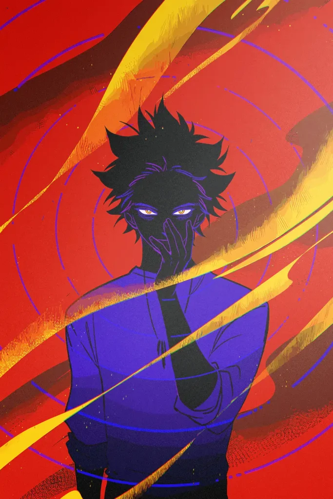 Hitoshi Shinso My Hero Academia Original Image Premium Aluminium Metal Wall Art