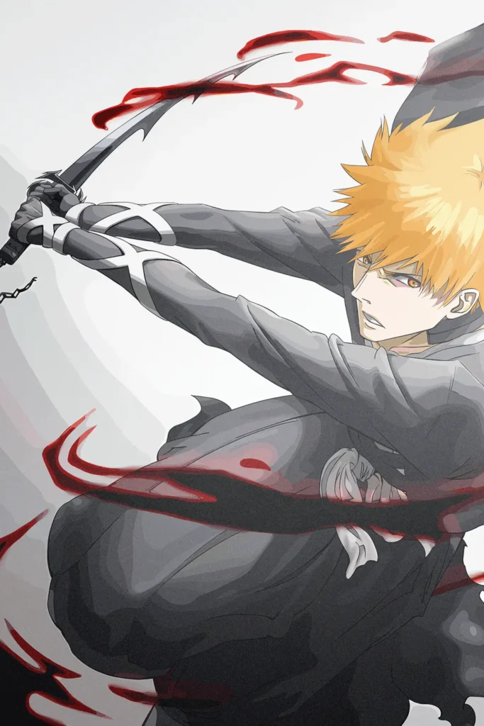 Ichigo Kurosaki Bleach Original Image Artistic Metal Wall Poster