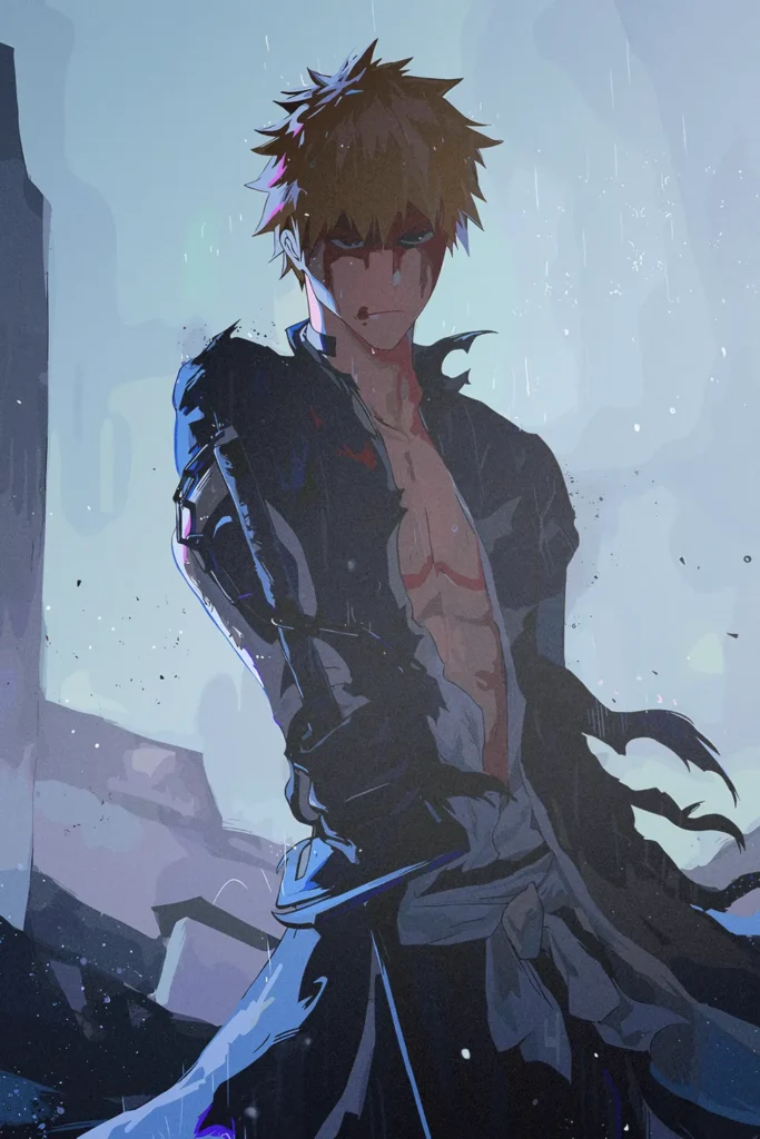 Ichigo Kurosaki Bleach Original Image Exquisite Metal Poster