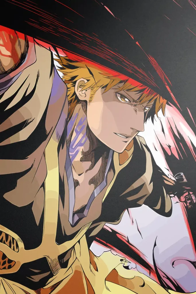 Ichigo Kurosaki Bleach Original Image High Quality Metal Poster