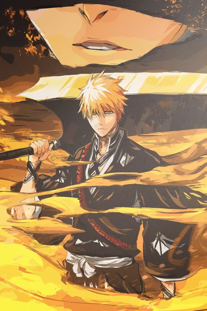 Ichigo Kurosaki Bleach Original Image High Quality Printed Metal Wall Art