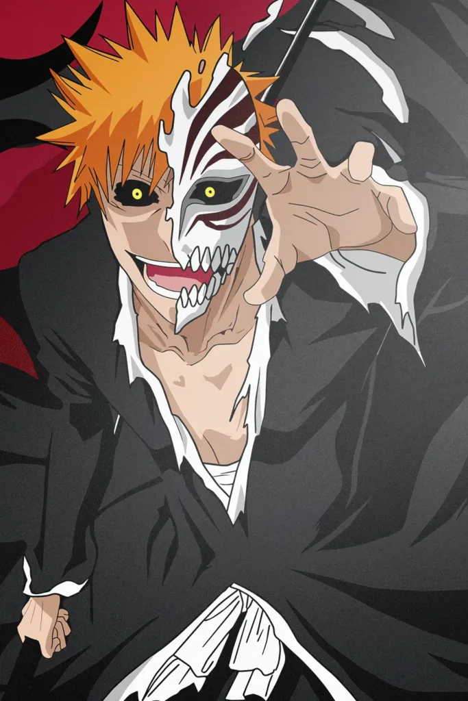 Ichigo Kurosaki Bleach Original Image Metal Wall Poster