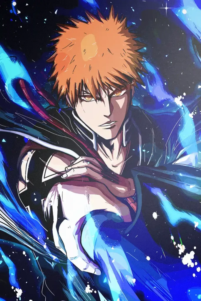 Ichigo Kurosaki Bleach Original Image Premium Printed Metal Poster