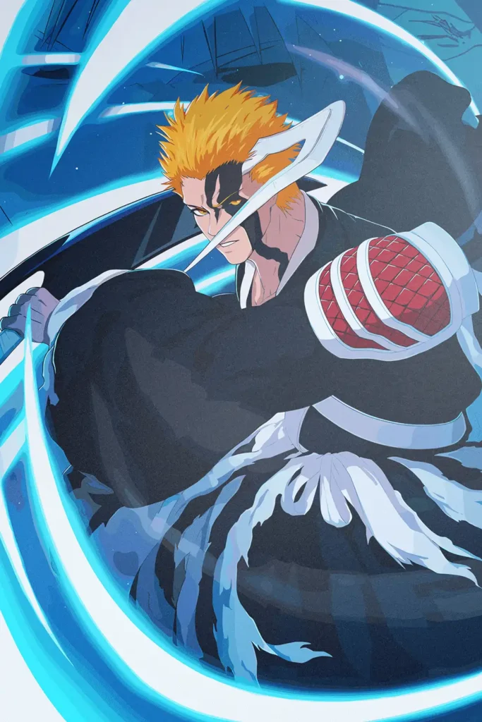 Ichigo Kurosaki Bleach Original Image Stellar Metal Poster