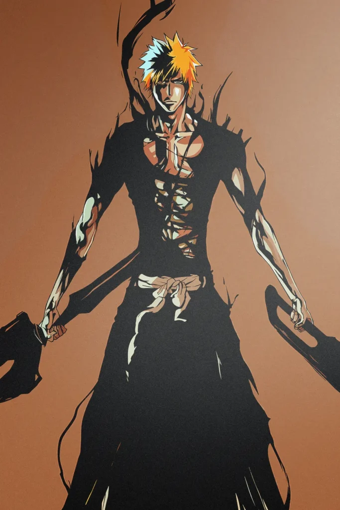Ichigo Kurosaki Bleach Original Image Stellar Printed Metal Poster