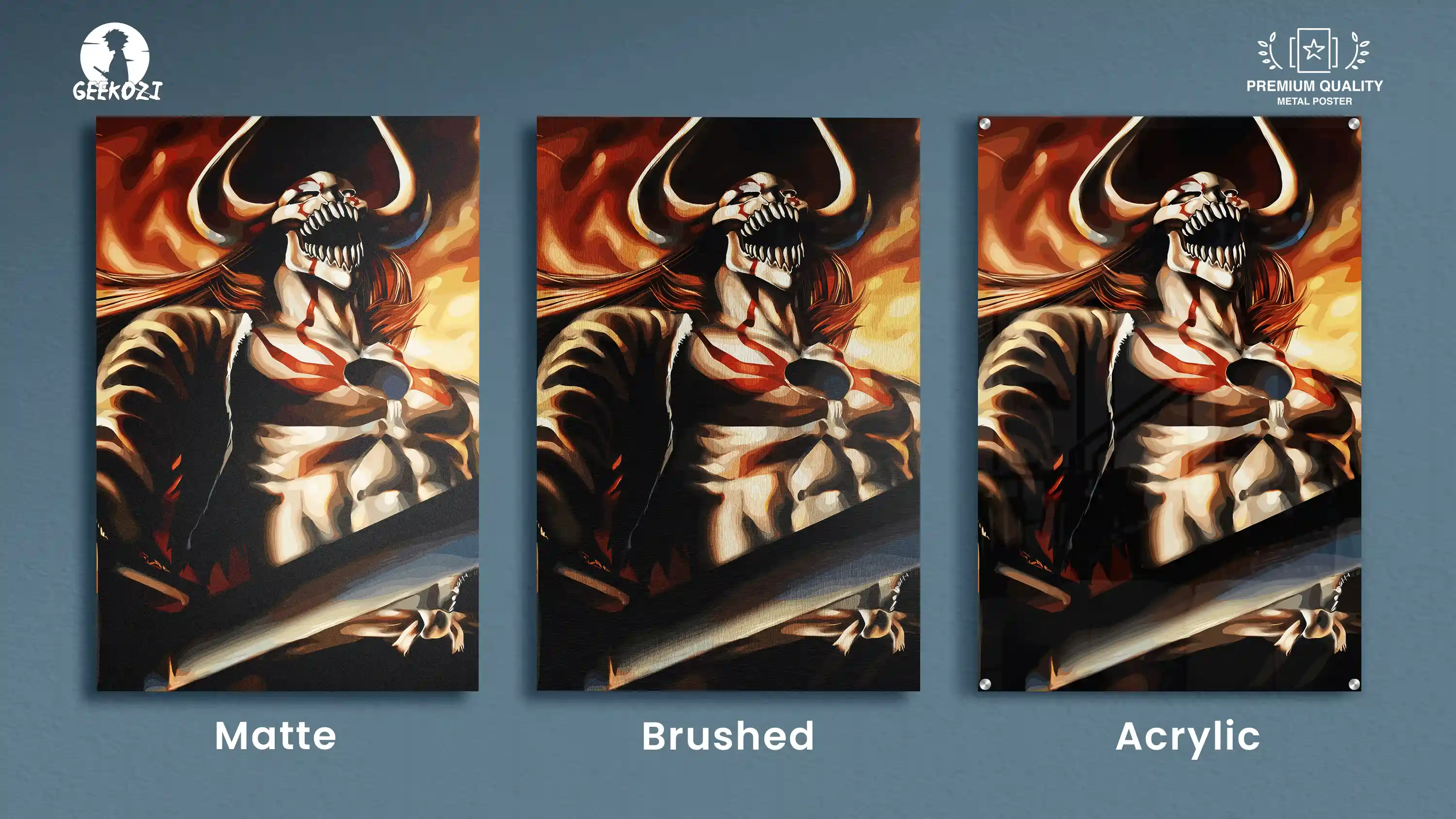 Ichigo Kurosaki Bleach All Product Types Printed Metal Wall Art