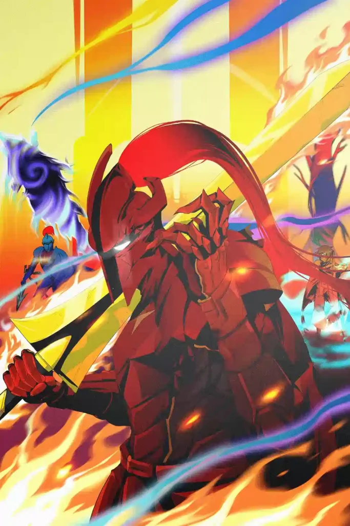 Igris Solo Leveling metal wall art showcase shot from the Geekozi collection
