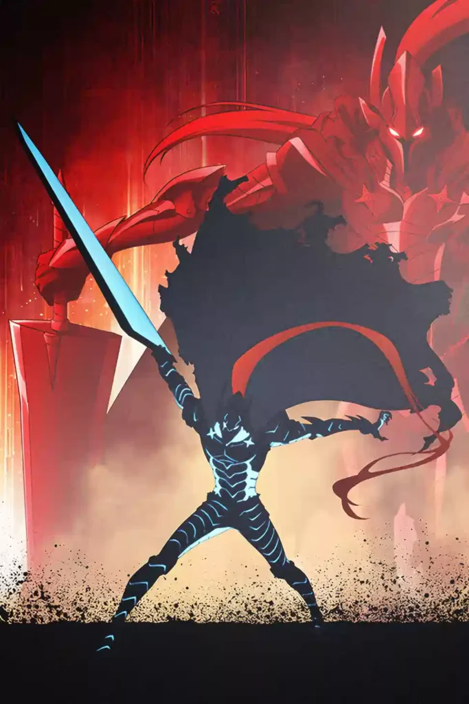 Showcase frame of the Igris High Quality Printed Metal Poster, anime metal poster