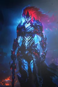 Igris Solo Leveling anime metal poster artistic showcase image highlighting the design narrative