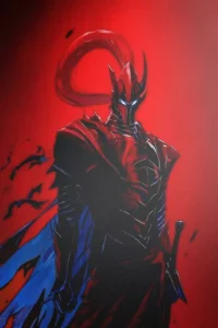 Showcase view of the Igris Metal Poster from Solo Leveling