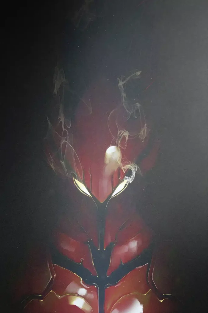 Showcase frame of the Igris Metal Wall Poster, anime metal poster
