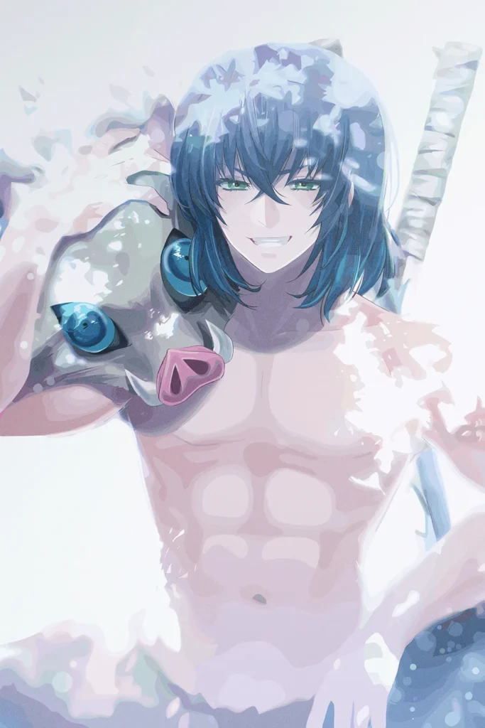 Inosuke Hashibira Demon Slayer Original Image Exclusive Metal Poster