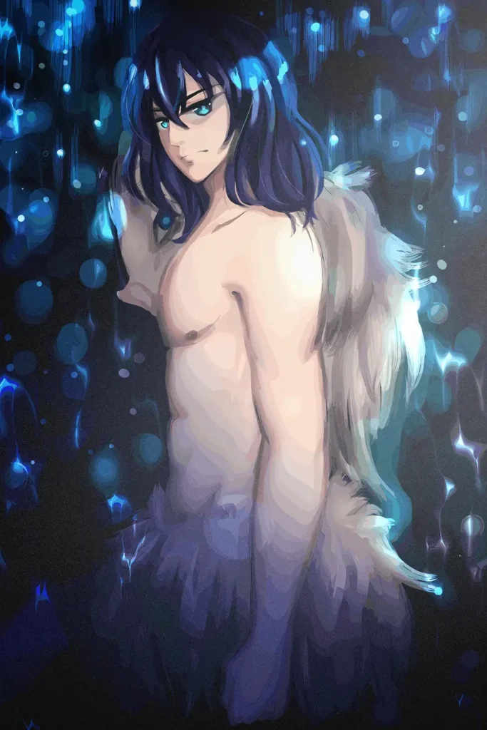 Inosuke Hashibira Demon Slayer Original Image Premium Aluminium Metal Wall Art
