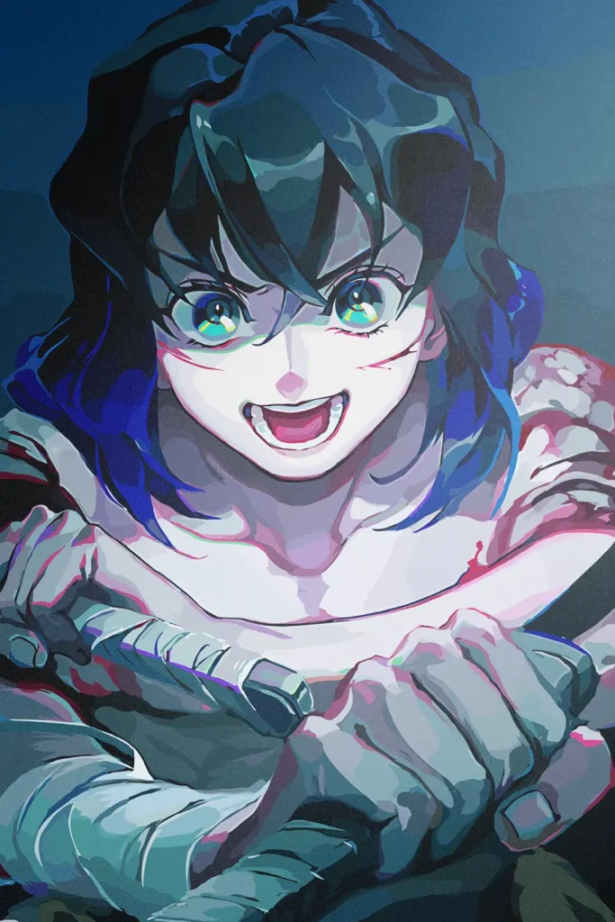 Inosuke Hashibira Demon Slayer Original Image Unique Printed Metal Poster